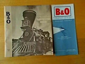 BALTIMORE & OHIO TRANSPORT MUSEUM BOOKLET BALTIMORE, MD & B & O ZEITPLAN - Bild 1 von 12
