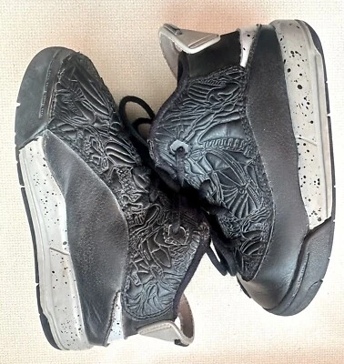 Nike Air Jordan Dub Zero 311072-002 Negro Zapatillas con Cordones Zapatos 8C Foto 1 de 4