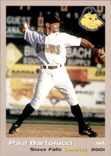 2001 Sioux Falls Canaries Grandstand #2 Paul Bartolucci El Segundo California CA