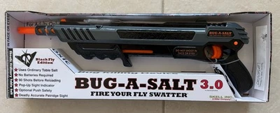 Bug-A-Salt Black Grey Original Salt Gun Kills Flying Insects Bugs Assault 3.0 - Image 1 of 2
