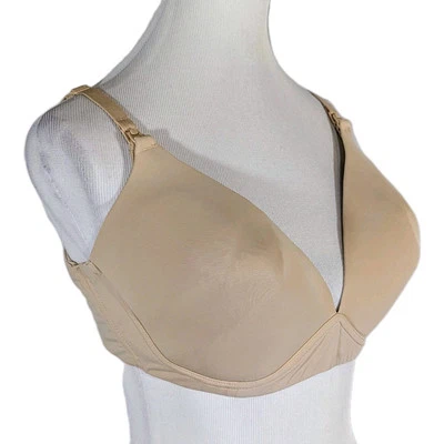 Sujetador de lactancia para mujer maternidad inalámbrico copa caída fácil de abrir desnudo 38DDD ajustable Foto 1 de 4