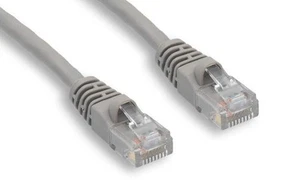 Ethernet CROSSOVER Network Cable RJ45 CAT5e 3FT Gray - Afbeelding 1 van 1