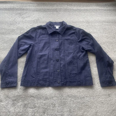 Camisa Dressbarn Para Mujer Grande Azul Abotonada Mangas Largas Blusa Top Ligero Foto 1 de 4