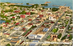Webb's City St. Petersburg, Florida, Tampa Bay - Luftaufnahme - unbestellte Postkarte - Bild 1 von 2
