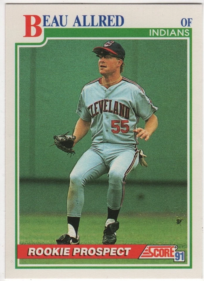 1991 Score #338 Beau Allred RC-Near Mint - Image 1 of 1