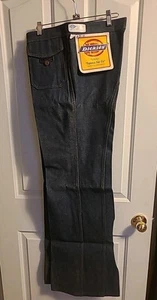 Genuine 1970s Dickies Flare Jeans Women's Size 36x34 Actual (35x35) Made In USA - Picture 1 of 11