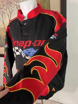 Snap On Racing Flames Jacket Men's X Large Vintage - Image 1 of 4