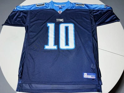 Reebok NFL Equipment on Field Tennessee Titans #10 Vince Young Jersey Men's 2XL - Image 1 of 4