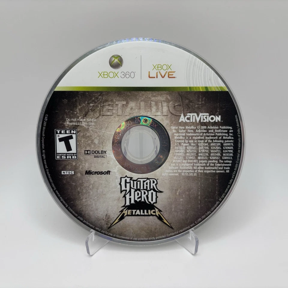 *DISC ONLY* Guitar Hero: Metallica  Xbox 360 2009 - Tested (Pre-Owned) READ — 第 1/1 张图片
