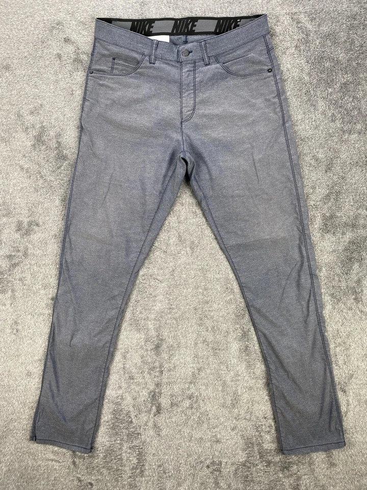 Nike Pants Mens 32x34 Blue Dri-FIT Golf Chino Slim 5 Pocket Stretch CI9765-451 - Image 1 of 4