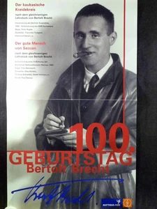 100 Geburtstag Bertholt Brecht - Filmposter 60x34cm gefaltet - Picture 1 of 1