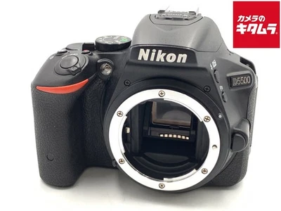 NIKON D5500 24.1MP DSLR Camera Body BLACK -EXC- `4950 - Image 1 of 3