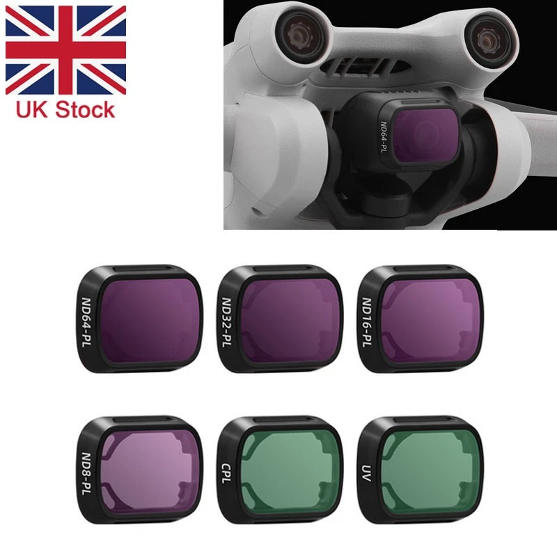 For DJI MINI 3 PRO/Mini 3 Drone Lens Filter Set UV+CPL+ND8+ND16+ND32+ND64 Filter