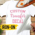 Fitness Marathon Iron-On Transfer for Women Men Running T-Shirt Top Name Label