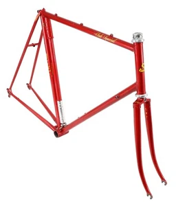 Serotta Club Special Steel Road Bike Frameset 59cm RED 700c Columbus Campagnolo - Picture 1 of 19