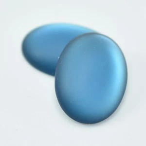 18.5x13.5mm Oval Lunasoft Cabochon - Montana Blue - Quantity 1 - Picture 1 of 1