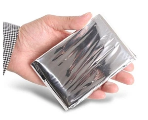 Waterproof Emergency Survival Foil Thermal First Aid Rescue Blanket Tent Silver - Picture 1 of 4