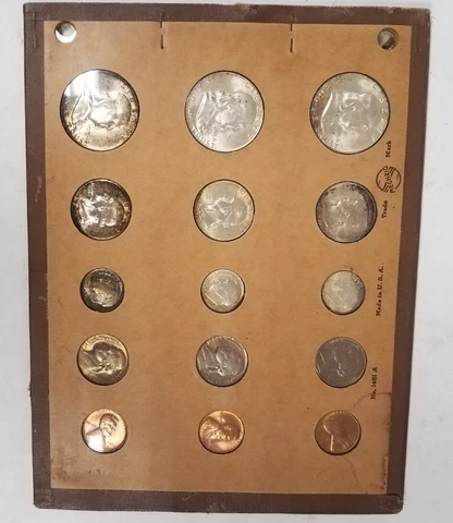 SS1554MXSBiR U.S. 15 COIN YEAR 1954-P  D S MINT STATE SET TONED RE-PACK+++!!!!!! Cover