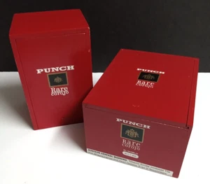 Two Empty Wood Punch Corojo Cigar Boxes for Crafting, Gifting or Travel Humidor - Picture 1 of 7