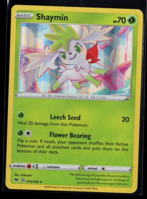 Carta Pokémon Mítico Shaymin Lendas Luminescentes