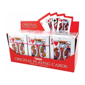 Tarjetas de juego Tallon precio a granel recubiertas de plástico tamaño estándar X 12 paquetes - Imagen 1 de 3