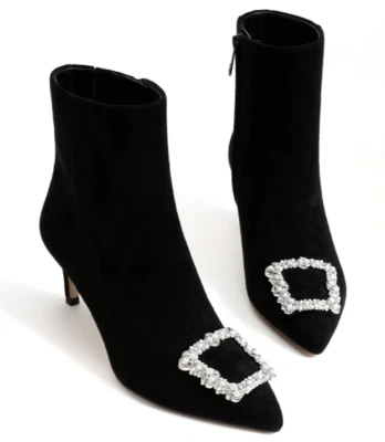 Botines Sam Edelman Ulissa punta talla 6 negros $190 *78 Foto 1 de 4