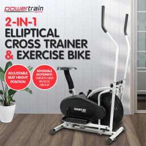 NNEDPE Powertrain 2-in-1 Elliptical Cross Trainer and Exercise Bike - Picture 1 of 11