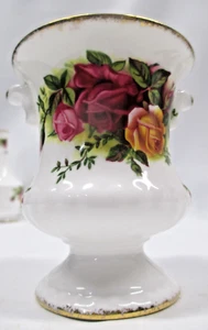 Royal Albert Old Country Roses Bud Spoon Vase Urn 3 1/2" Tall - Picture 1 of 9