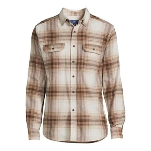 George Men's Flannel Long Sleeve Button Down Shirt XL, XLT, 2XL, 2XLT, 3XL, 3XLT - Picture 1 of 22
