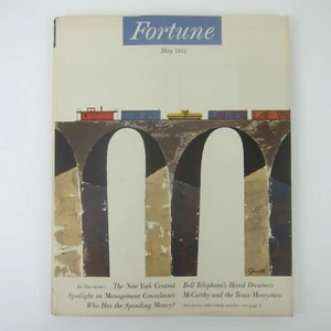 Revista FORTUNE de colección mayo 1954 NY Central Railroad, teléfono Bell, McCarthy - Imagen 1 de 22