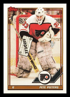 Pete Peeters #29 1991-92 Topps Philadelphia Flyers Hockey - Image 1 of 2