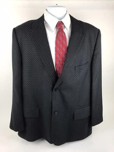 England's Dreaming Keenan Duffty Blazer 48R Black Polka Dot - Picture 1 of 8