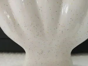 Vintage Ceramic Five Finger Bud Vase Ivory/White - Picture 1 of 10