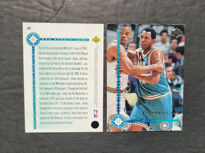 POPEYE JONES CARDS Your Pick 1993 Rookie to 1996 Dallas Mavericks - Image 1 of 2