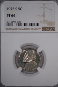 1975 S Jefferson Nickel PR 66 NGC - Picture 1 of 2
