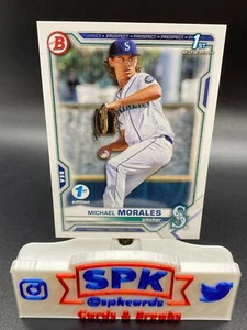 2021 Bowman Draft 1st Edition BD-160 Michael Morales Seattle Mariners 1st Bowman - Picture 1 of 1