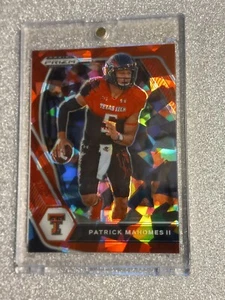PATRICK MAHOMES SELTENER CRACKED ICE RED REFRACTOR INVESTMENT SSP PANINI MINT CHIEFS - Bild 1 von 7