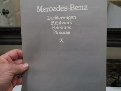 1983 MERCEDES-BENZ 4 PAGE PAINTWORK COLOR CHART BROCHURE 05/83 - Image 1 of 4