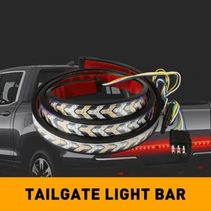60" 528LED Truck Strip Tailgate Light Bar Reverse Brake Tail Flowing Turn Signal - Picture 1 of 12