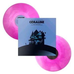 ✨ Coraline–Original Motion Picture Soundtrack 2XLP Fuchsia Galaxy Vinyl ✨ - Imagen 1 de 5