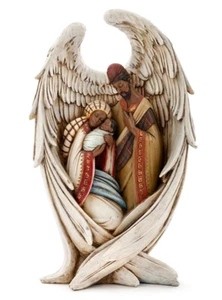 Napco African American Holy Family in Wings Figurine Created For Macy's 120$ - Picture 1 of 2