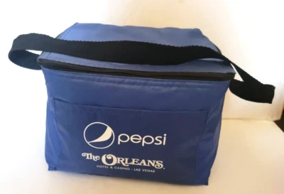 ORLEANS HOTEL CASINO LAS VEGAS PEPSI PROMO AISLADO AZUL REFRIGERADOR DE ALMUERZO NOS - U Foto 1 de 2
