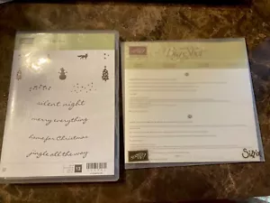 Stampin Up JINGLE ALL THE WAY Stamp Set & SLEIGH RIDE Edgelits Dies NEW - Picture 1 of 5