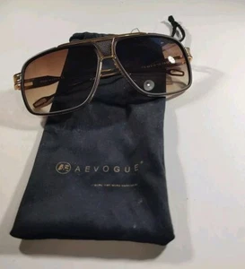 Sunglasses by AEVOGUE Big Alloy Metal Fames Shield Style - Picture 1 of 11