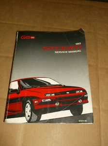 1993 Chevrolet Geo Storm Factory Service~Shop~Repair Manual~1 Volume~OEM~GM~93~ - Bild 1 von 4