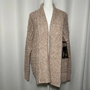 NWT Frye Pale Mauve Open Cardigan Women’s Large Long Sleeve Knit - Picture 1 of 13