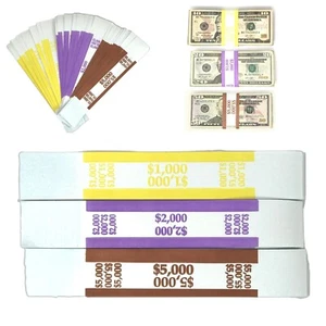 Money Bands Cinghie per Maniche per Valute - Made in USA (Confezione da 330) - Foto 1 di 6