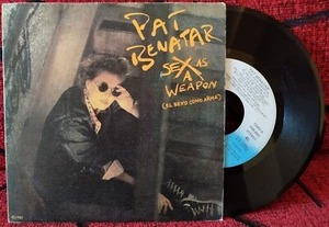 PAT BENATAR ** Sex As A Weapon ** 1985 SPAIN PROMO 7" SINGLE - Picture 1 of 4