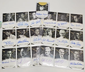 Original Autograph Cards- 2002 OUTER LIMITS Trading Cards- Your Choice of 20 - Picture 1 of 20