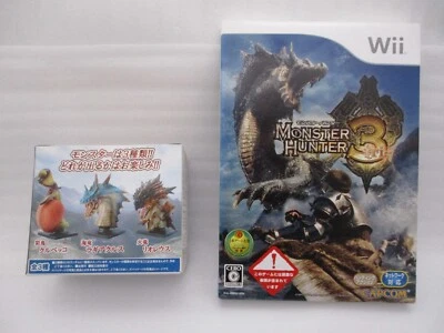 NEW Nintendo Wii Monster Hunter 3 Tri w/monster Head Figure Japan import Capcom - Image 1 of 4